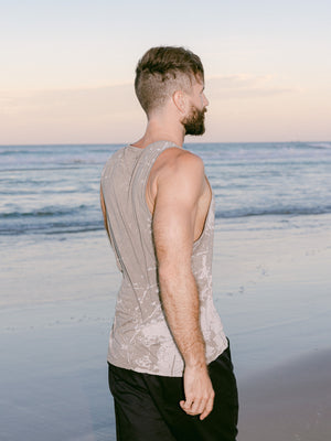 Textural Tank - Grey