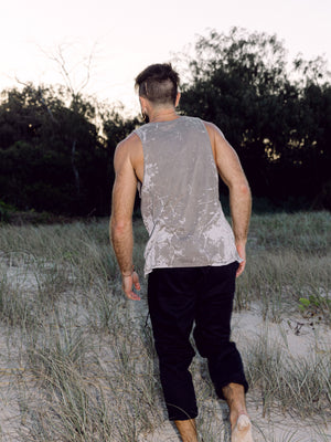 Textural Tank - Grey