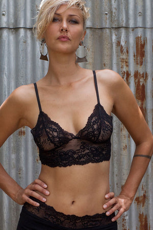 Lace Bralette - Black - Idis Designs